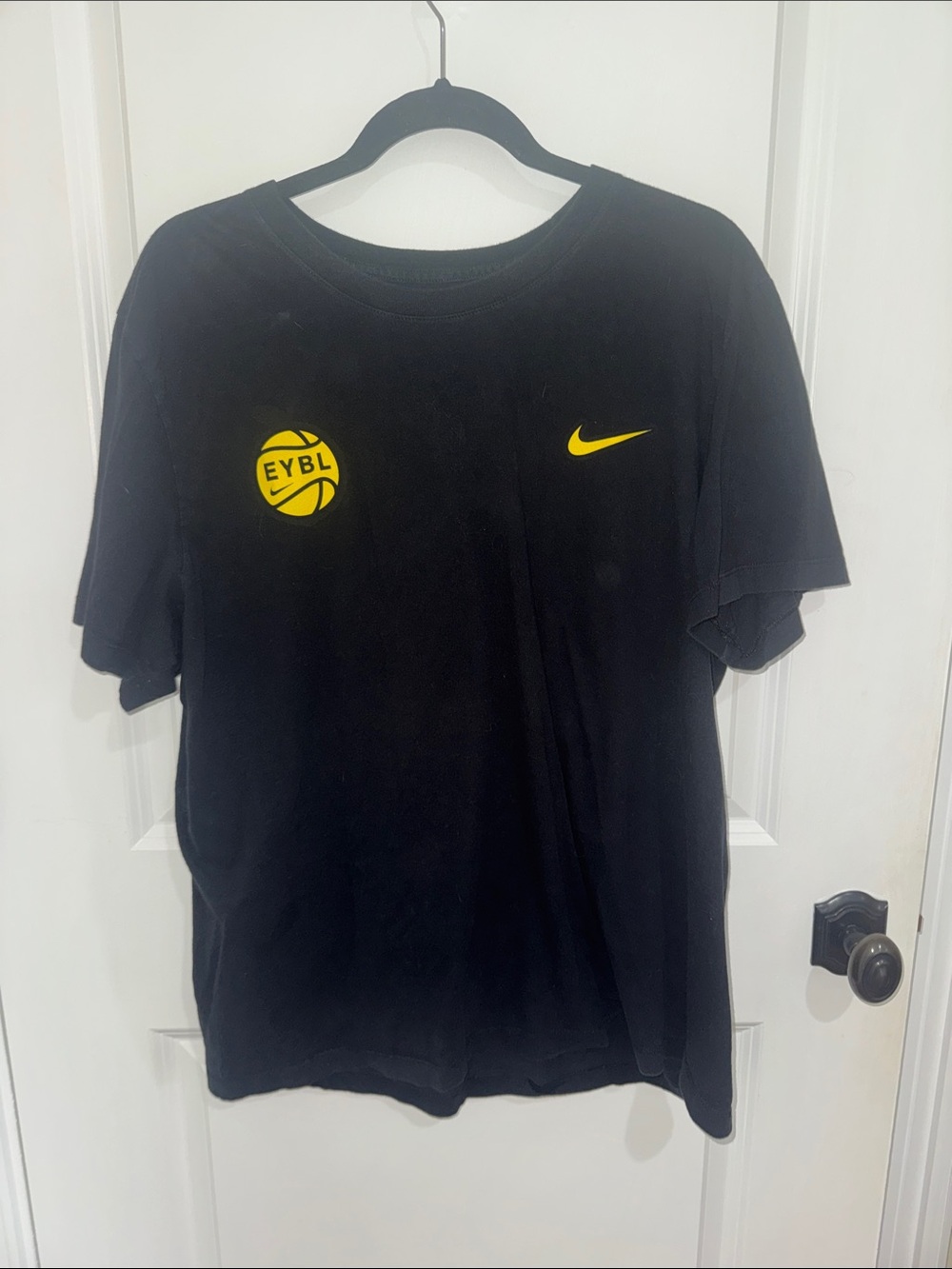 Nike Black T‑Shirt with Yellow EYBL Logo